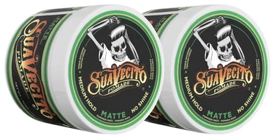 Suavecito Pomade Matte (No Shine) Formula 4 oz, 2 Pack - Medium Hold Hair Pomade - Image 1 of 4