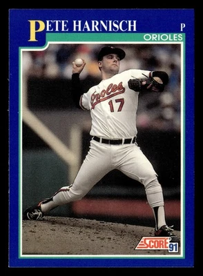 Pete Harnisch 1991 Score #492 Baltimore Orioles FREE SHIPPING *088 - Image 1 of 2