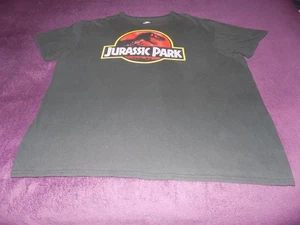 Jurassic Park T-Shirt Men’s 2XL Black 90s Vintage Retro Movie Graphic Tee - Picture 1 of 4