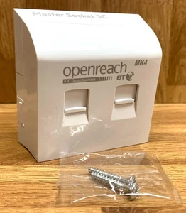 BT Openreach NTE5C MK2 Master Phone Socket with MK4 Faceplate Filter TRACKED48 - Afbeelding 1 van 8