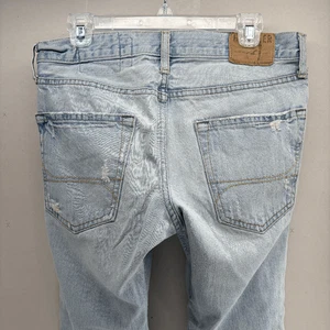 Y2K Hollister Jeans Mens Hermosa Low Rise Boot Button Fly Distressed 32 X 30 EUC - Picture 1 of 11
