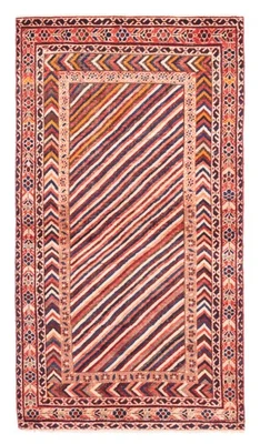 Vintage Hand-knotted Runner Rug 3'9" x 7'3" Traditional Oriental Wool Carpet - Image 1 of 4