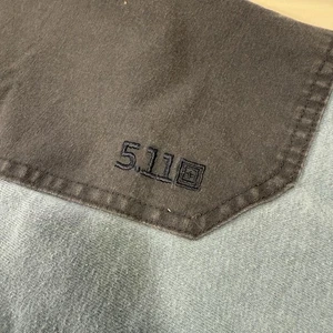 511 Tactical Blue Sweater Padded Elbows And Patch Men’s Size Large - Picture 1 of 7