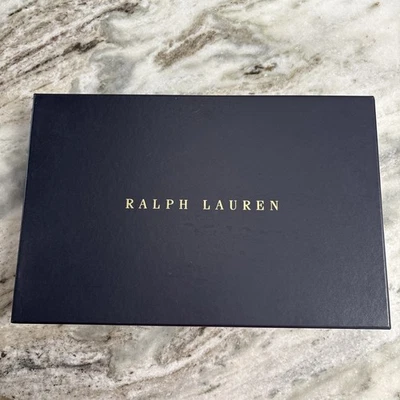 Ralph Lauren Caja Azul Marino Con Papel Pañuelo Original 15.5 X 10 Foto 1 de 4