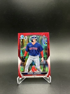 Bowman 2023 cromo Roman Anthony RC/5 rojo lava refractor Bowman 1st - Imagen 1 de 2