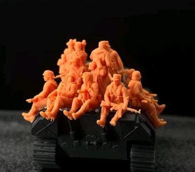 1/72 1/48  WWII German Tanker Communication 12pcs 3d Printed Resin Model - Image 1 of 2