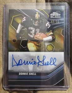 2024 Topps Cromo Nero Autografi TCBA-DSH Donnie Shell Auto Oro Rifrattore /50 - Foto 1 di 1