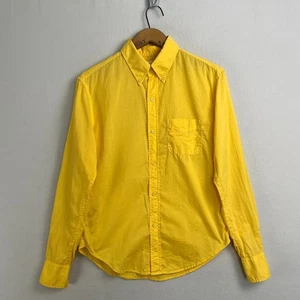 Band Of Outsiders Mens Yellow Long Sleeve Button Down Shirt Size 2 S / M - Picture 1 of 9