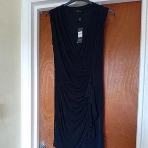BNWT Ladies Black Dress Size 14 From M&Co... RRP £35 - Picture 1 of 6