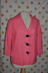 ETCETERA Women`s 8  Lined LOOPS TEXTURED Mohair Pink BLAZER JACKET CHIC NWT $335 - Picture 1 of 6