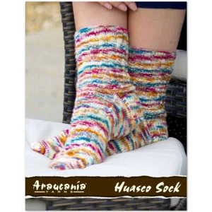 Huasco Sock Pattern by Araucania Yarns, Knitting Pattern $6.00, UPC:841275194410 - Picture 1 of 2