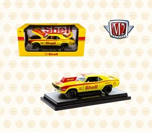 1969 Chevrolet Camaro SS/RS "Shell Oil" Yellow 1/24 Diecast Car - M2 Machines - Picture 1 of 6