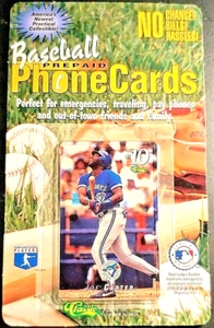 Joe Carter / Blue Jays 1995 CLASSIC BASEBALL PREPAID PHONE CARD (Sealed Package) - Bild 1 von 2