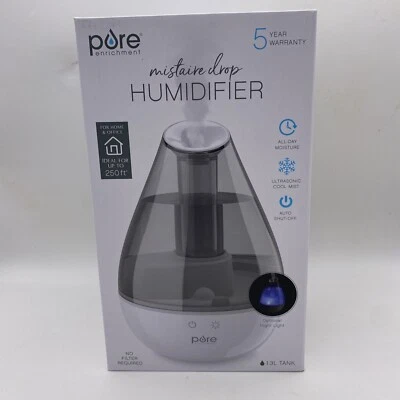 Pure Enrichment MistAire Drop Ultrasonic Humidifier White - Image 1 of 4