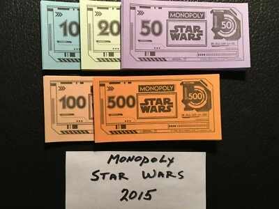 Star Wars Monopoly Money / Cash Lot GAME REPLACEMENT PIECES Hasbro FREE SHIPPING - Image 1 of 4