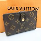 Louis Vuitton Monogram Viennois Purse Fold Wallet M61674 Brown Without Box Used