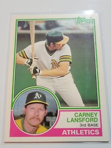 CARNEY LANSFORD 1983 Topps Traded #60T.  A's