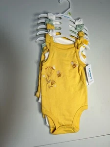 Carters Baby Girl 5 Piece Knit Sleeveless Shirts Size 3 M NWT - Picture 1 of 10