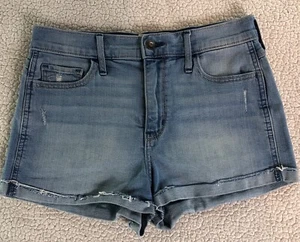 Hollister Women/Juniors Short Short High Rise S: 5 Stretch Distressed Jean Short - Picture 1 of 11
