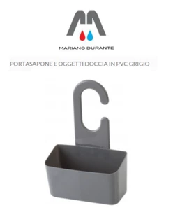 FERIDRAS PORTASAPONE E OGGETTI DOCCIA IN PVC GRIGIO 23x35x11 - Imagen 1 de 1