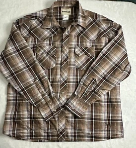 De colección ~ Rustler ~ Western ~ Vaquero ~ Camisa ~ Botón a Presión Perla ~ Talla XL - Imagen 1 de 6