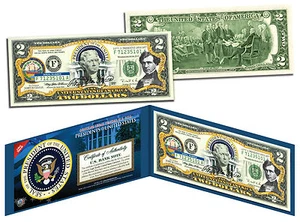 FRANKLIN PIERCE President 1853-1857 $2 Bill US Legal Tender - Picture 1 of 3