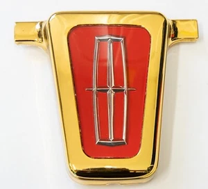 1993-96 Lincoln Mark VIII trunk lock cover emblem *GOLD* - Picture 1 of 7