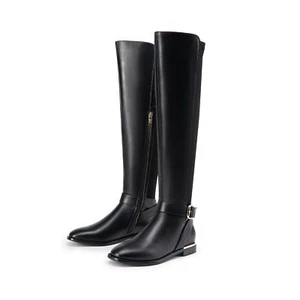 Women's Over-The-Knee Boots Spliced Stretchy Panel with Comfortable Block Heel - Picture 1 of 17