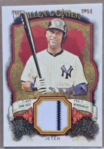 Allen & Ginter Derek Jeter 2024 - Reliquia usada en el juego - Yankees de Nueva York / Salón de la Fama - Imagen 1 de 2