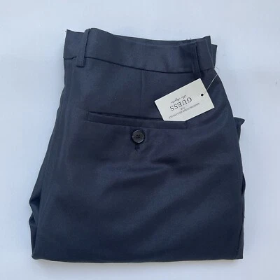 Guess Men’s Dress Pants Slim Blue Metallic Size 36 - Image 1 of 4