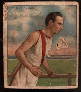1910 Mekka Zigarettenmeister Athleten Karte Fred Meadows Marathonläufer - Bild 1 von 2