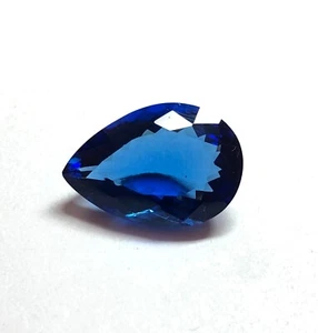 Beautiful Faceted Blue Tanzanite Glass Stone, 10.80 Carat, 20x13x8 MM Size. - Picture 1 of 12