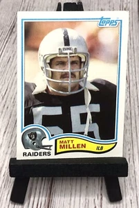 1982 Topps Football Card 196 Matt Millen Rookie Los Angeles Raiders - Picture 1 of 4