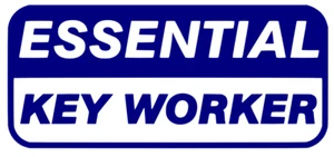 Essential Worker Vinyl-Aufkleber - 10 % für NHS Charity, einfach anzuwenden, mehrere Größen - Bild 1 von 3