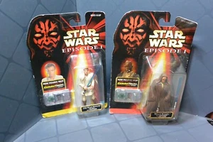 Hasbro Star Wars Episode 1 Obi-Wan Kenobi Jedi Duell & Mace Windu Neu Kostenloser Versand - Bild 1 von 8