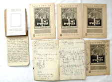 2 Diaries and records on 5 KKL cards of a Jewish woman English and French 1940's