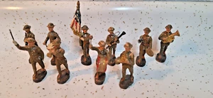 Elastolin parade marching band soldiers EARLY composition toy soldiers - Picture 1 of 12