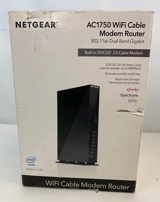 NEW Netgear C6300 Cable Modem WiFi Router Combo -  NEW Open box - Image 1 of 4