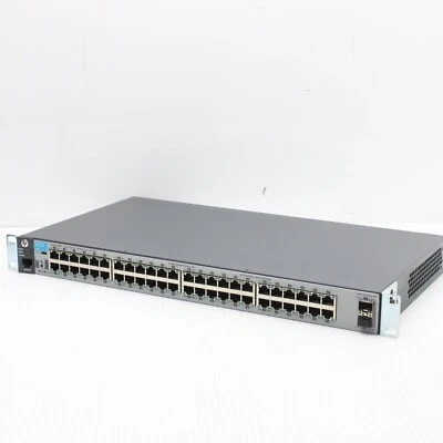 HP Aruba Switch 2530 48G J9855A 48G 48 port Gigabit 1Gbps 2 SFP+ Rack Brackets - Image 1 of 4