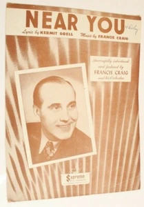Near You Sheet Music 1947 vintage - Picture 1 of 2
