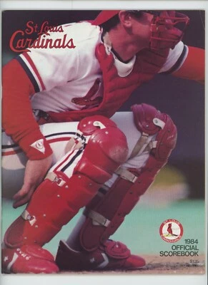 St. Louis Cardinals Dodgers 1984 Program Unscored - Image 1 of 2