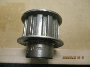 NEW OTHER BROWNING 12L075 X 1/2" BORE, TIMING PULLEY, 1 SET SCREW. - Picture 1 of 3