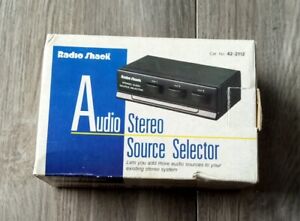 Radio Shack Tandy Stereo Audio Source Selector 42-2112 3 Input Selections New!..