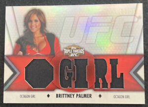 2013 Topps UFC Knockout Triple Threads Relic Brittney Palmer 33/36 Wow!  Mint!