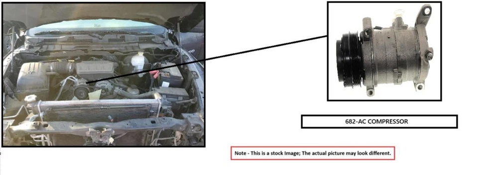 Compresor de CA 8 cilindros compatible con 12-20 NV 2500 6267643 Foto 1 de 4