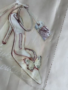 Avanti Shower Curtain Shoe Perfume Brooch Jeweled Power Puff Chic Lady Girls - Picture 1 of 23
