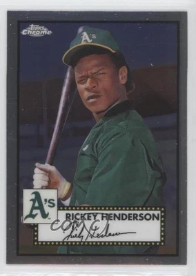 2021 Topps Chrome Platinum Anniversary Rickey Henderson #501 HOF - Image 1 of 2