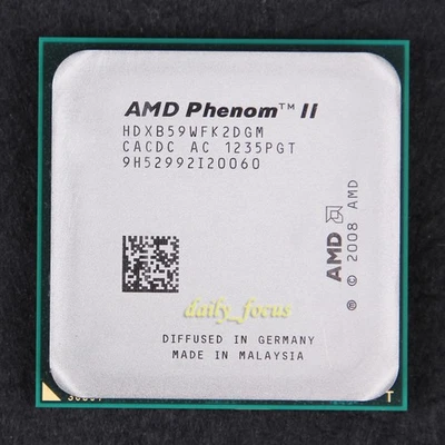 AMD Phenom II X2 B59 3.4 GHz HDXB59WFK2DGM CPU Processor 533 MHz Socket AM3 1 MB - Image 1 of 2