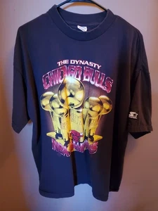 Vintage Starter 1997 Chicago Bulls The Dynasty NBA Champions TEE Size XL Rare - Bild 1 von 4
