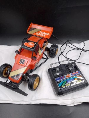 Turbo Eagle Dickie Spielzeug RC Auto Ferngesteuert Vintage Funktioniert  - Bild 1 von 4